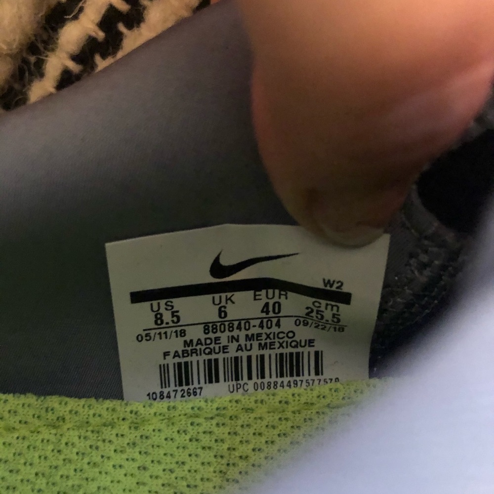 Nike Free Run Blue/Grey Shoe SZ 8.5 NWOT - Picture 8 of 9